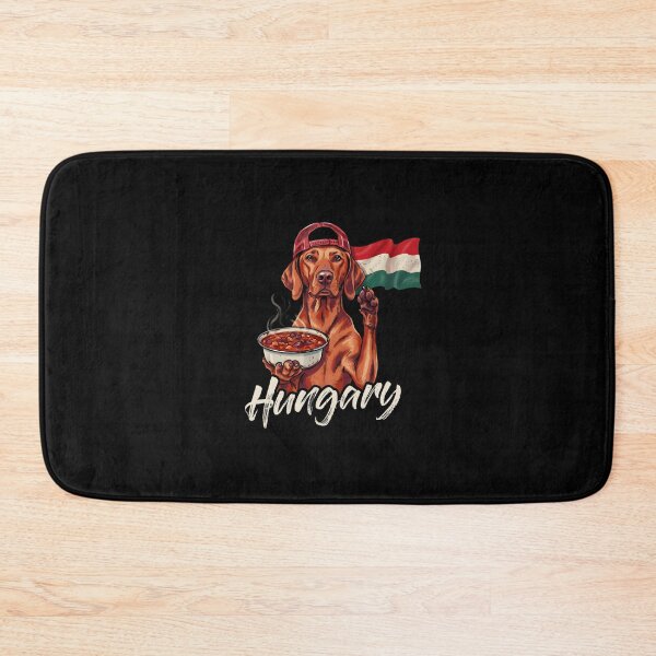 Item preview, Hungary Vizsla Dog Hungarian Flag Goulash Soup Mascot designed and sold by Enea Kelo.