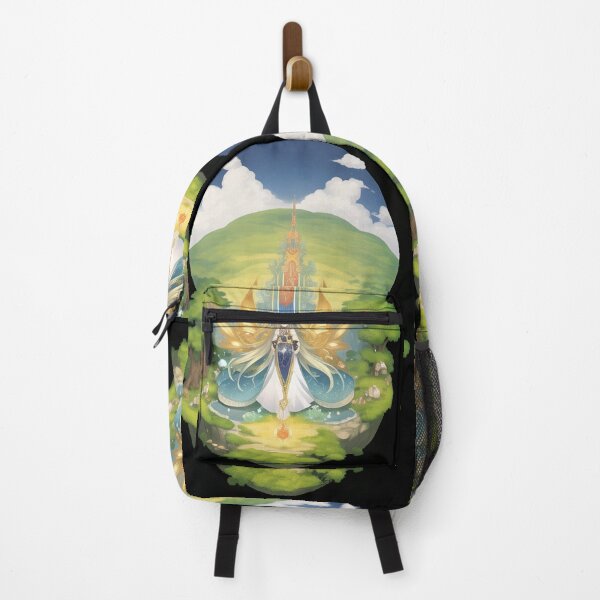 Item preview, Digital Art - Fantastic Female Character, Idylllic Landscape and Enchanted Castle designed and sold by AnimeShin.