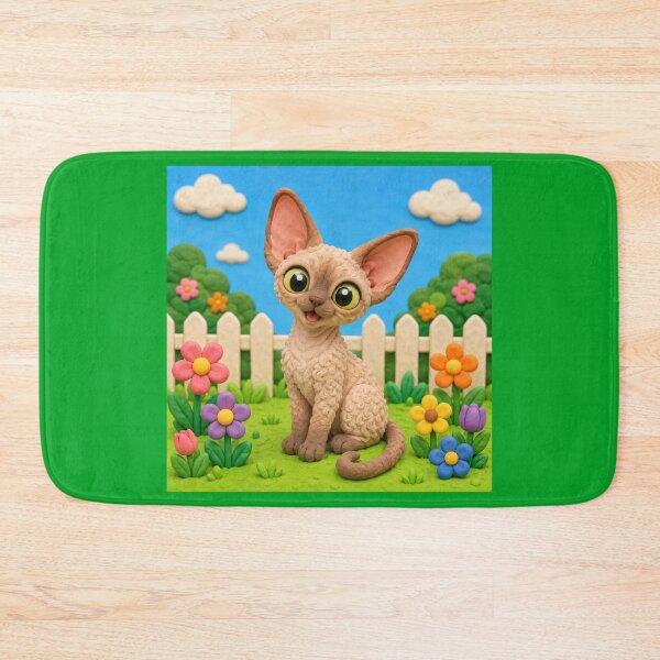 Item preview, Devon Rex cat - clay designed and sold by AcornAndPebble.