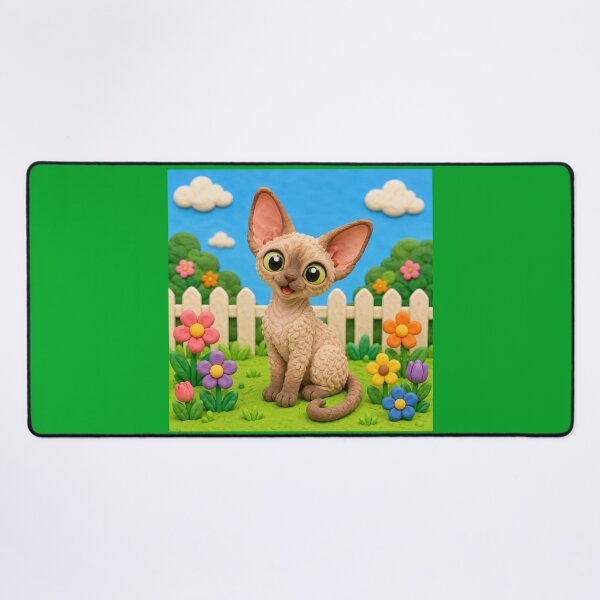 Item preview, Devon Rex cat - clay designed and sold by AcornAndPebble.