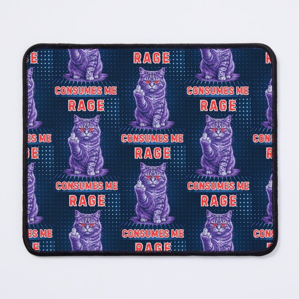 Item preview, Rage Consumes Me Cat  designed and sold by WoodburyLake.