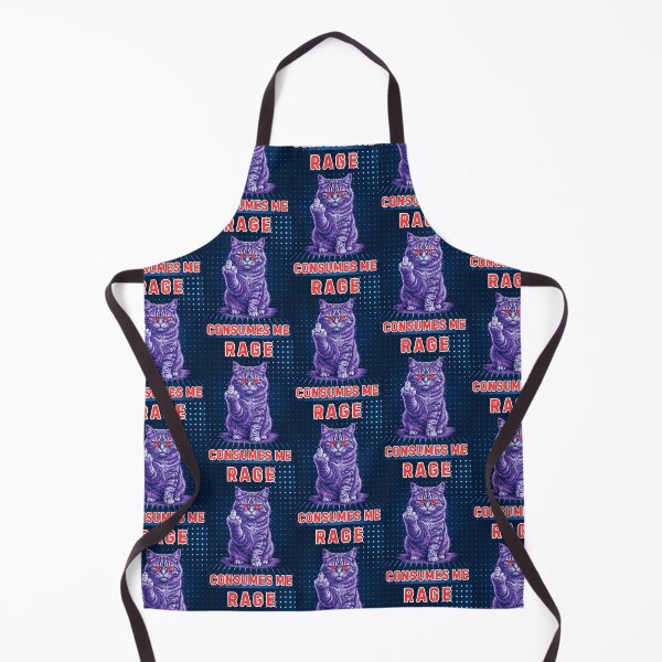 Item preview, Rage Consumes Me Cat designed and sold by WoodburyLake.