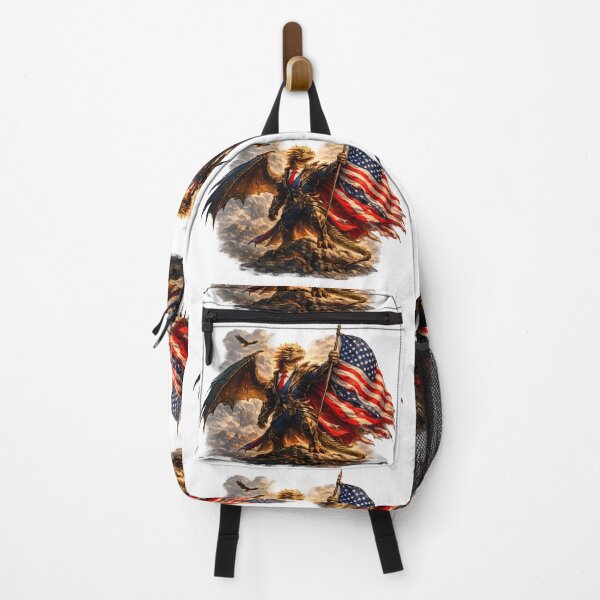 Item preview, American Dragon Holding USA Flag Liberty Fantasy Art designed and sold by DragonStore210.