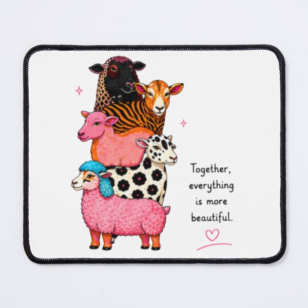Item preview, Together Everything Is More Beautiful Farm Animals designed and sold by DailyDoodlesBySumbul.
