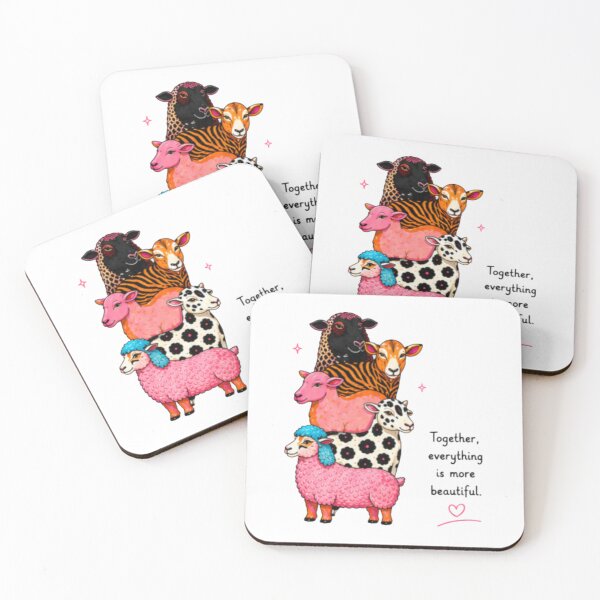 Item preview, Together Everything Is More Beautiful Farm Animals designed and sold by DailyDoodlesBySumbul.