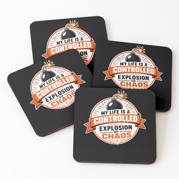 Item preview, My life is a controlled explosion of chaos designed and sold by FreshPixelArt.