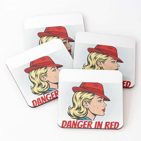 Item preview, Danger In Red Pop Art - Vintage Femme Fatale Portrait designed and sold by MAISON SYLVIE.