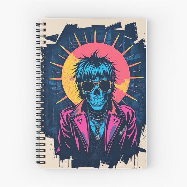 Item preview, Cyberpunk Neon Skull Retro Punk Graphic designed and sold by ERODED SELF.