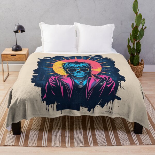 Item preview, Cyberpunk Neon Skull Retro Punk Graphic designed and sold by ERODED SELF.
