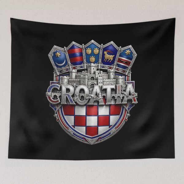 Item preview, Croatia Croatian Flag Design, Croatia Flag Shirt, Croatian Pride, Hrvatska Flag, Red White Blue Flag, Zagreb Croatia, Balkan Heritage, National Pride Graphic designed and sold by Typologystudios.
