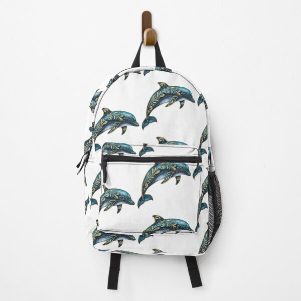 Item preview, Elegant dolphin ornamental ocean vintage style designed and sold by olenapetol.