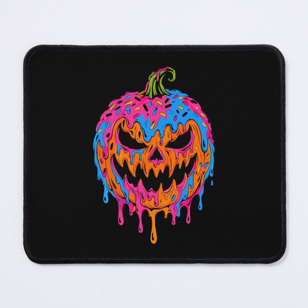 Item preview, Melting Halloween Pumpkin Face | Colorful Creepy Jack-O'-Lantern designed and sold by Betsytiptoe.