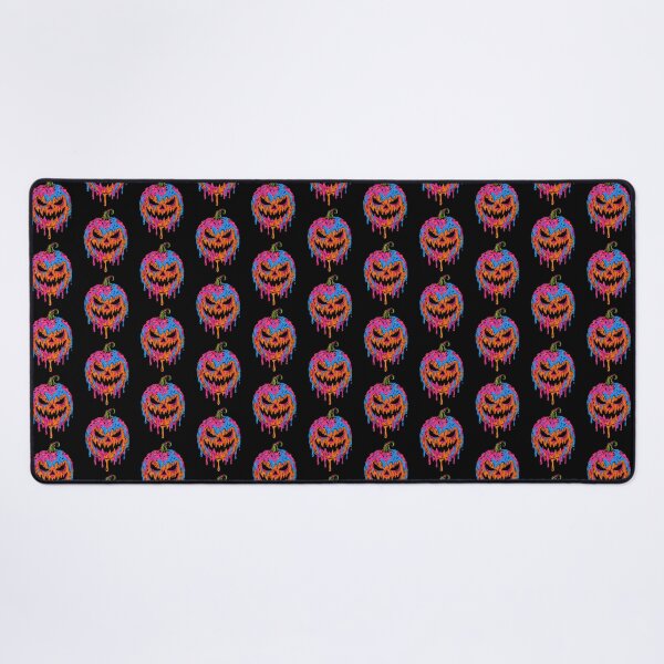Item preview, Melting Halloween Pumpkin Face | Colorful Creepy Jack-O'-Lantern designed and sold by Betsytiptoe.