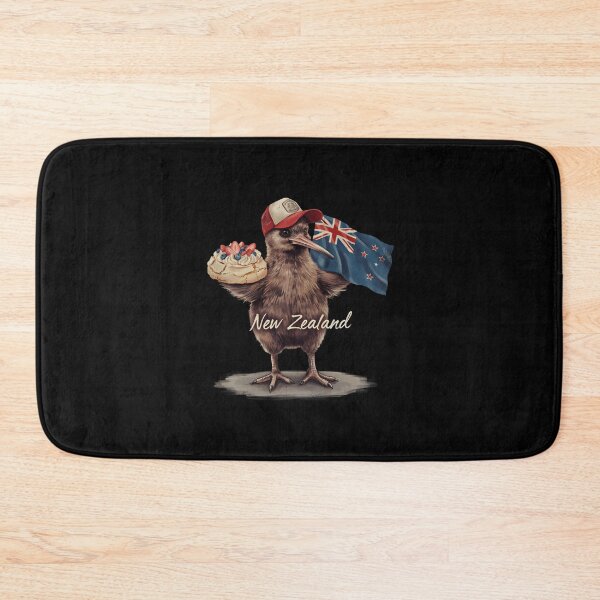 Item preview, New Zealand Kiwi Bird Flag Pavlova Dessert Mascot designed and sold by Enea Kelo.