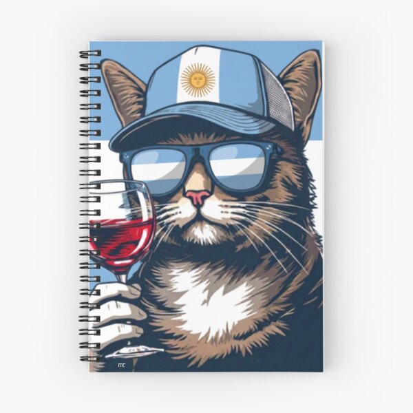 Item preview, Cool Argentine Traveler Cat with Mate and Sunglasses designed and sold by brochhartart.