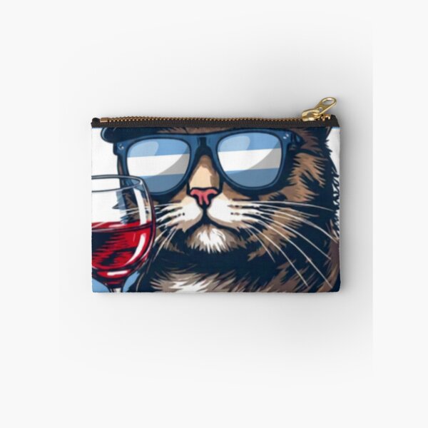 Item preview, Cool Argentine Traveler Cat with Mate and Sunglasses designed and sold by brochhartart.