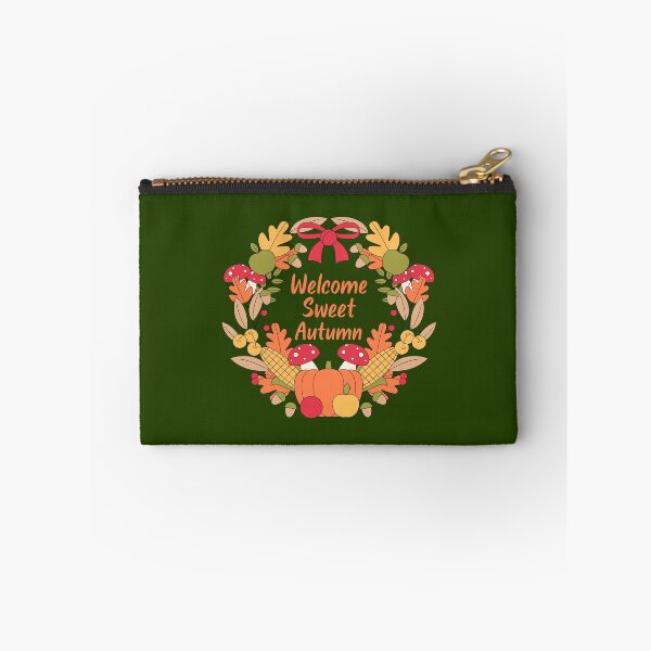 Item preview, Welcome Sweet Autumn Cute Fall Wreath Design designed and sold by Sachie's Studio.