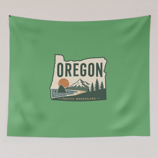 Item preview, Oregon Pacific Wonderland vintage travel emblem designed and sold by Rue Design Company.