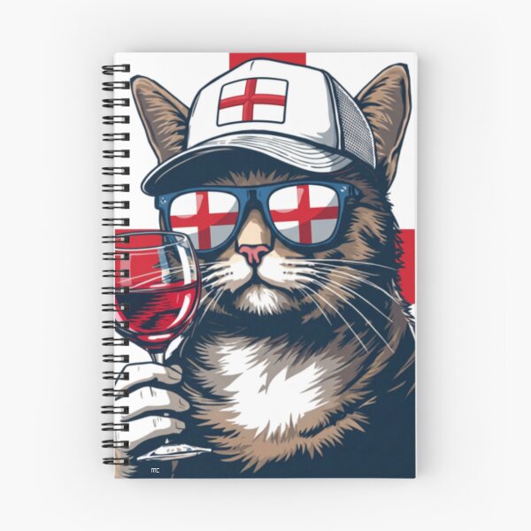 Item preview, Cool British Traveler Cat with Tea and Sunglasses designed and sold by brochhartart.