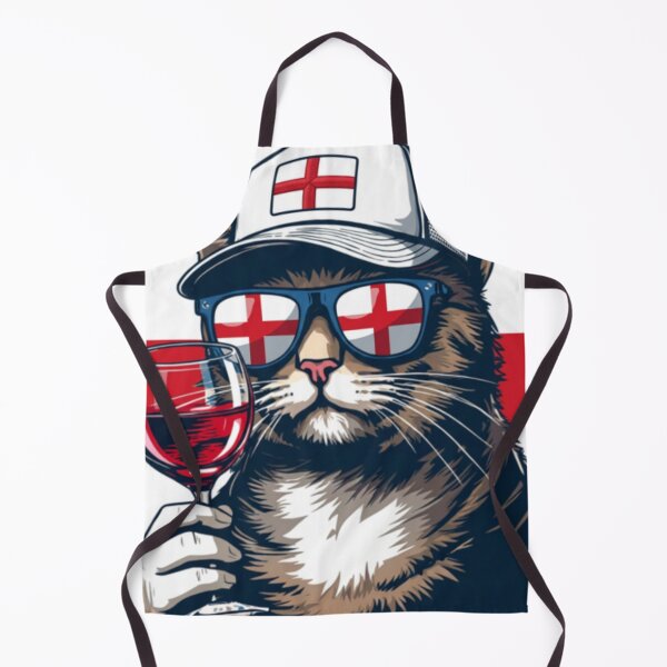 Item preview, Cool British Traveler Cat with Tea and Sunglasses designed and sold by brochhartart.