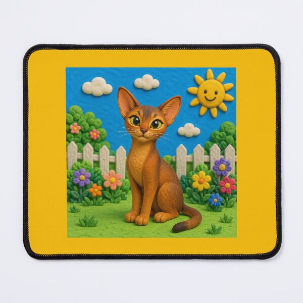 Item preview, Abyssinian cat - clay designed and sold by AcornAndPebble.