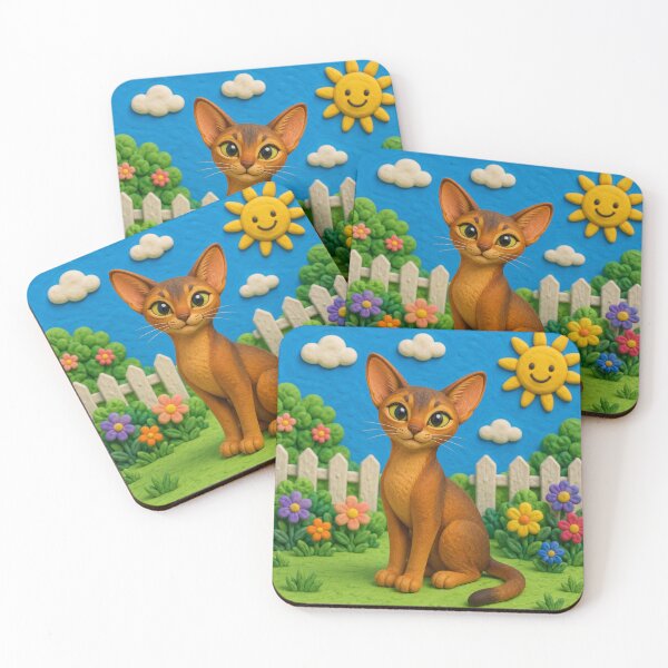 Item preview, Abyssinian cat - clay designed and sold by AcornAndPebble.