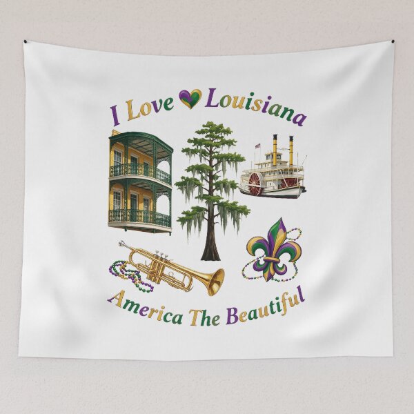 Item preview, Louisiana State - America The Beautiful designed and sold by Illumine-World.