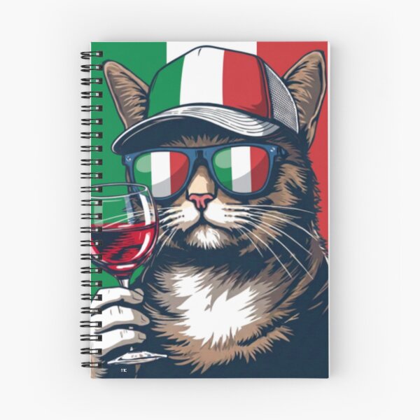 Item preview, Cool Italian Traveler Cat with Pizza and Sunglasses designed and sold by brochhartart.