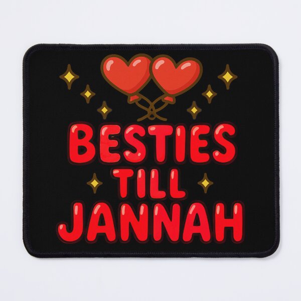 Item preview, Besties Till Jannah ( red ) - Colorful Islamic Friendship Design designed and sold by D-Islamic.