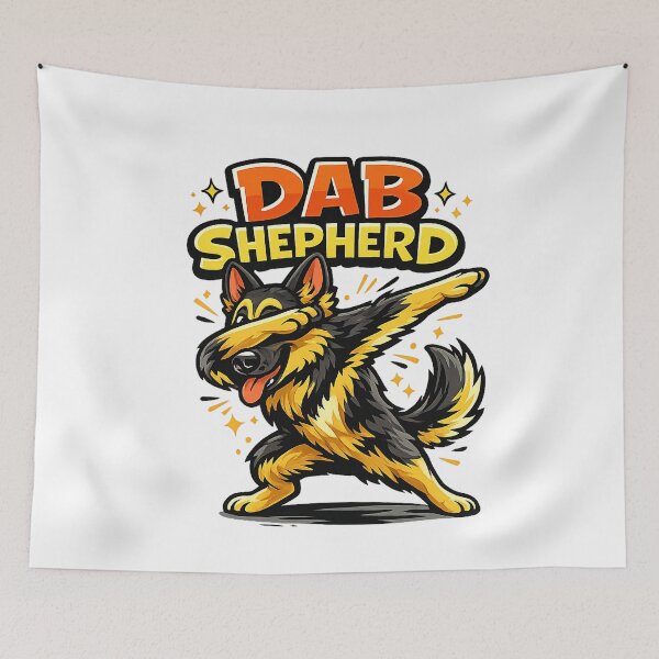 Item preview, Dance Move German Shepherd Dog – Funny Dancing Dog Designs designed and sold by TheCanineCanvas.