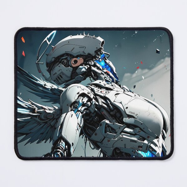 Item preview, Cyberpunk Winged Android Sci Fi Warrior designed and sold by BorgSpareParts.