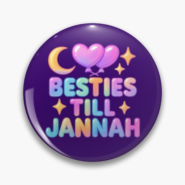 Item preview, Besties Till Jannah ( purple ) - Colorful Islamic Friendship Design designed and sold by D-Islamic.