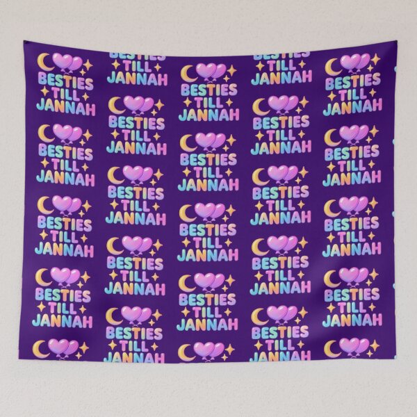 Item preview, Besties Till Jannah ( purple ) - Colorful Islamic Friendship Design designed and sold by D-Islamic.