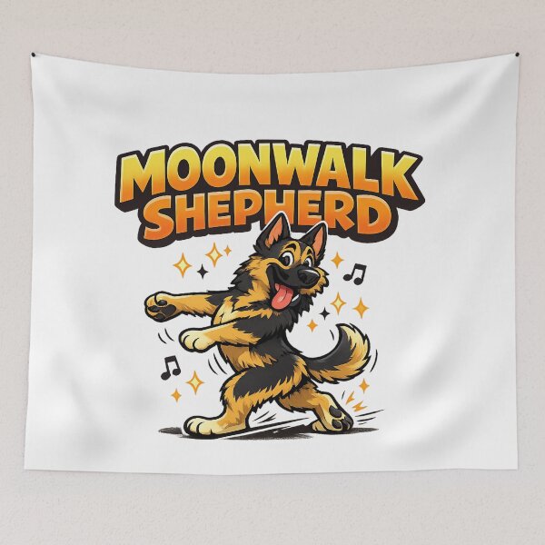 Item preview, Dance Move German Shepherd Dog – Funny Dancing Dog Designs designed and sold by TheCanineCanvas.