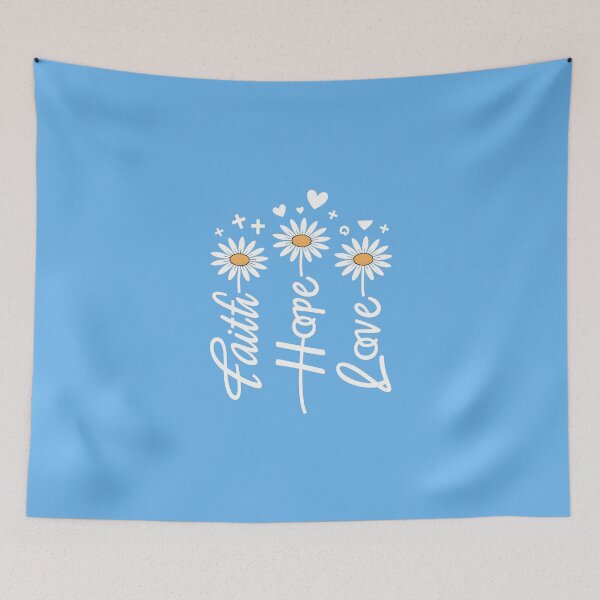 Item preview, Faith Hope Love Daisy Flowers | Christian Inspirational Floral Design designed and sold by innerfaith.