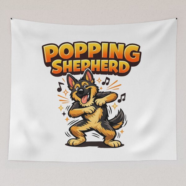 Item preview, Dance Move German Shepherd Dog – Funny Dancing Dog Designs designed and sold by TheCanineCanvas.