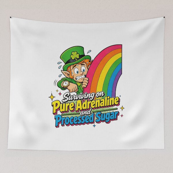 Item preview, Surviving Pure Adrenaline Processed Sugar Tee designed and sold by CerealBoxInk.
