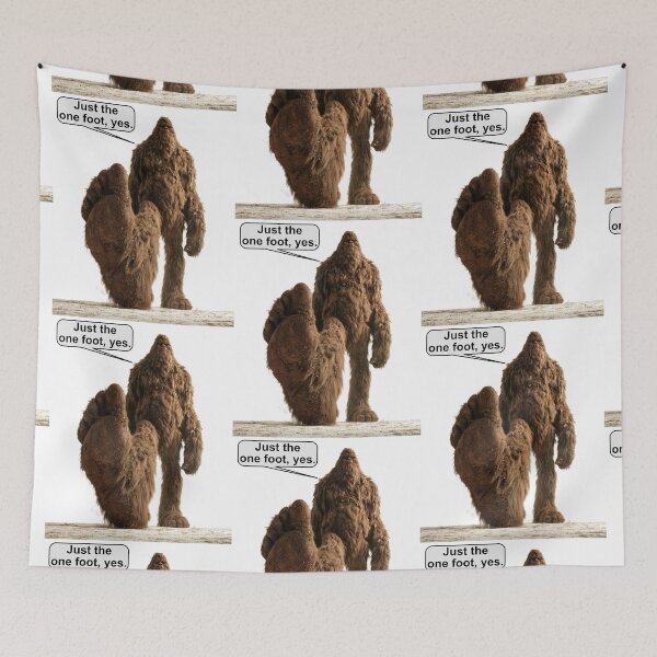 Item preview, Big Foot with One Big Foot Funny Sasquatch Pun | Sassy Cryptid Meme Gift designed and sold by Ignorant-Artist.