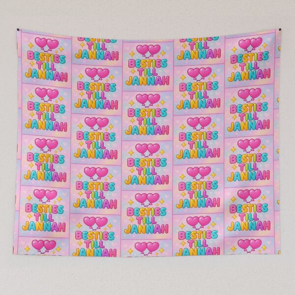 Item preview, Besties Till Jannah ( with Bg ) - Colorful Islamic Friendship Design designed and sold by D-Islamic.