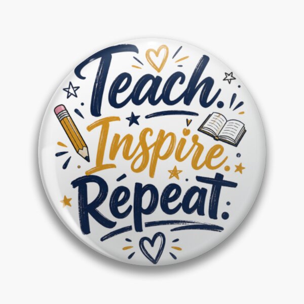 Item preview, Teach Inspire Repeat Teacher Shirt Back to School Gift designed and sold by happyshirt27.