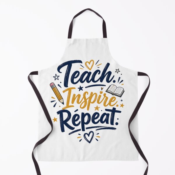 Item preview, Teach Inspire Repeat Teacher Shirt Back to School Gift designed and sold by happyshirt27.