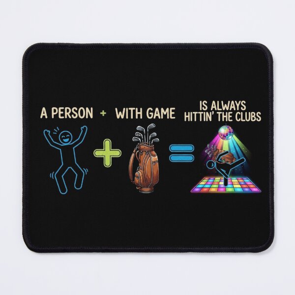 Item preview, Funny Golf Math Equation - Hittin' The Clubs designed and sold by Billys-Orbit.