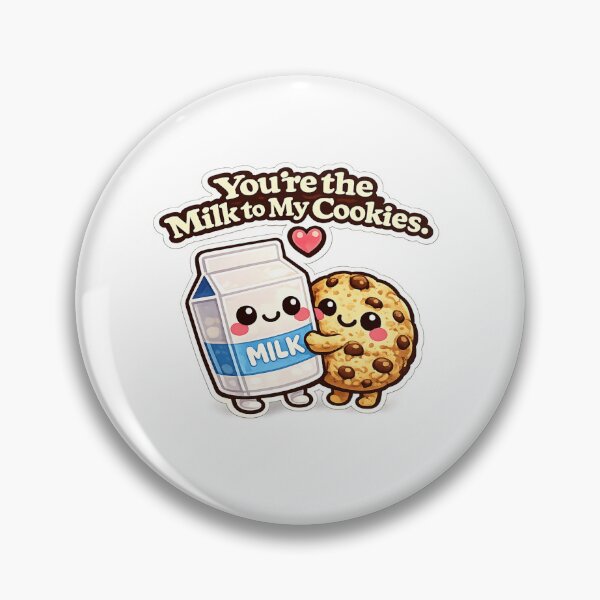 Item preview, You're the Milk to My Cookies – Cute Kawaii Cookie & Milk Hug Sticker designed and sold by jonkiwi.