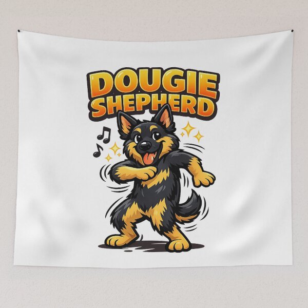 Item preview, Dance Move German Shepherd Dog – Funny Dancing Dog Designs designed and sold by TheCanineCanvas.