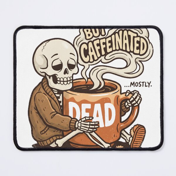 Item preview, Skeleton in Cardigan and Slippers Hugging Giant Coffee Mug designed and sold by MisteryDesigner.