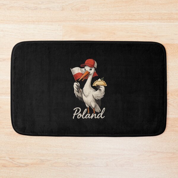 Item preview, Poland Stork Bird Polish Flag Pierogi Dumpling Mascot designed and sold by Enea Kelo.