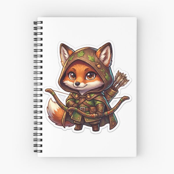 Item preview, Fox Ranger Archer Cute Fantasy Forest Illustration designed and sold by DreamPuzzles.
