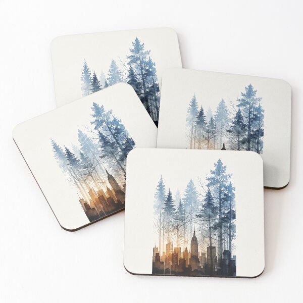 Item preview, City Forest Double Exposure designed and sold by Aliumcollection.