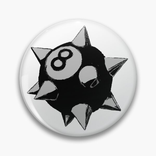 Item preview, Spiked Magic Eight-Ball Sticker designed and sold by dArGoN42.