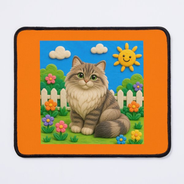 Item preview, Siberian cat - clay designed and sold by AcornAndPebble.